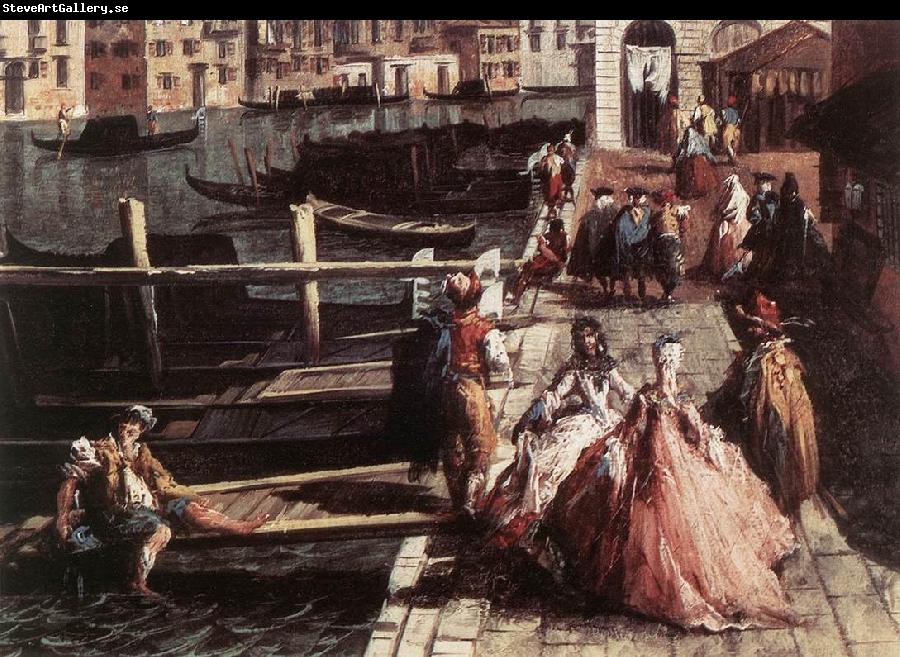 MARIESCHI, Michele The Grand Canal at San Geremia (detail) sg